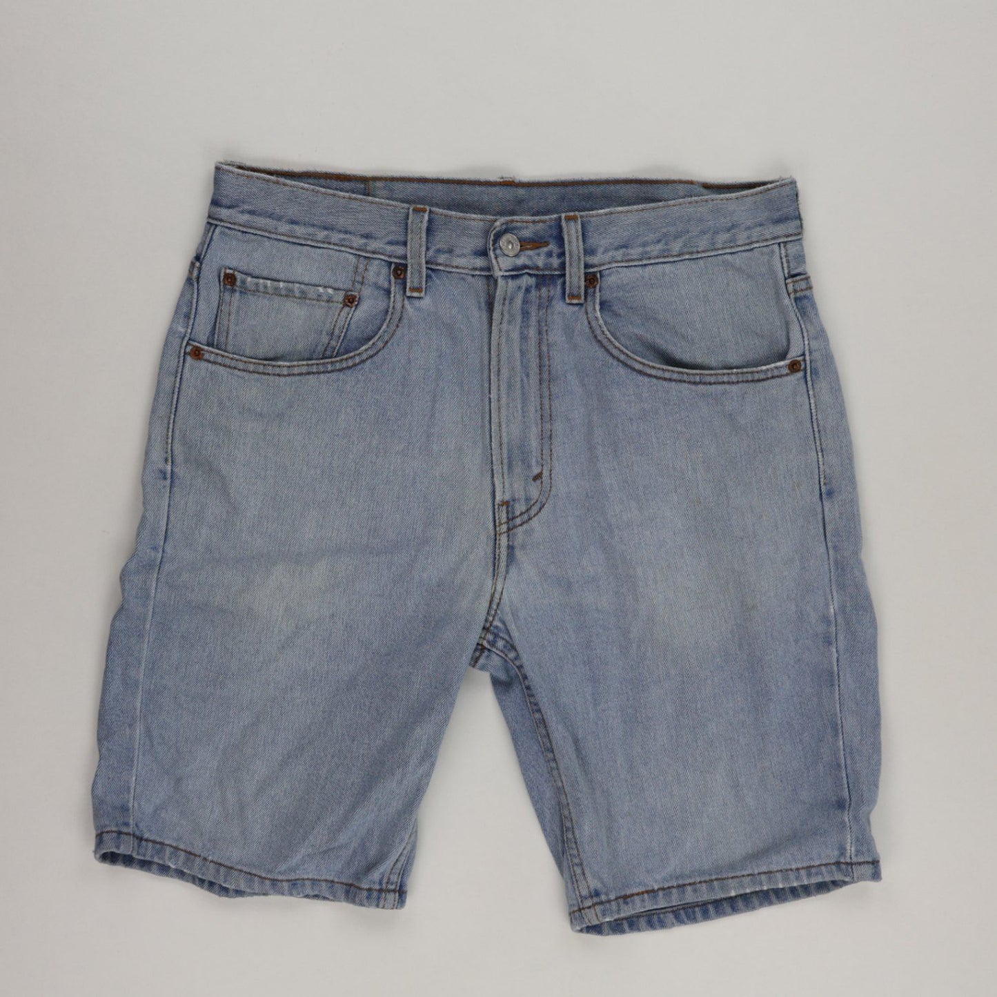 Levi's 505 Regular Fit Light Blue Denim Shorts W32 100 Cotton Vintage