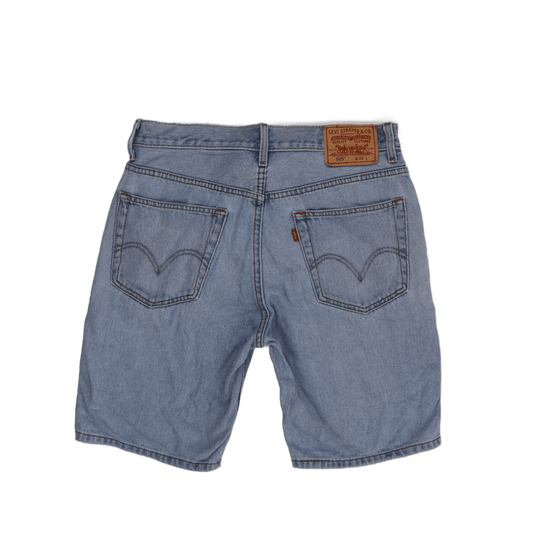 Levi's 505 Regular Fit Light Blue Denim Shorts W32 100 Cotton Vintage