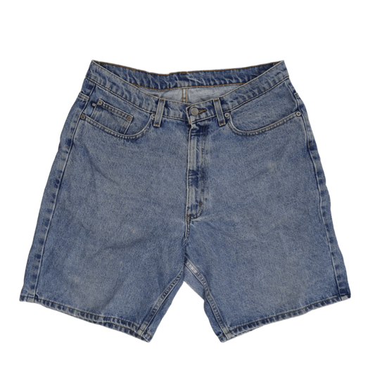 Ralph Lauren Polo Jeans Co Vintage Blue Denim Shorts 36W 100 Cotton Casual