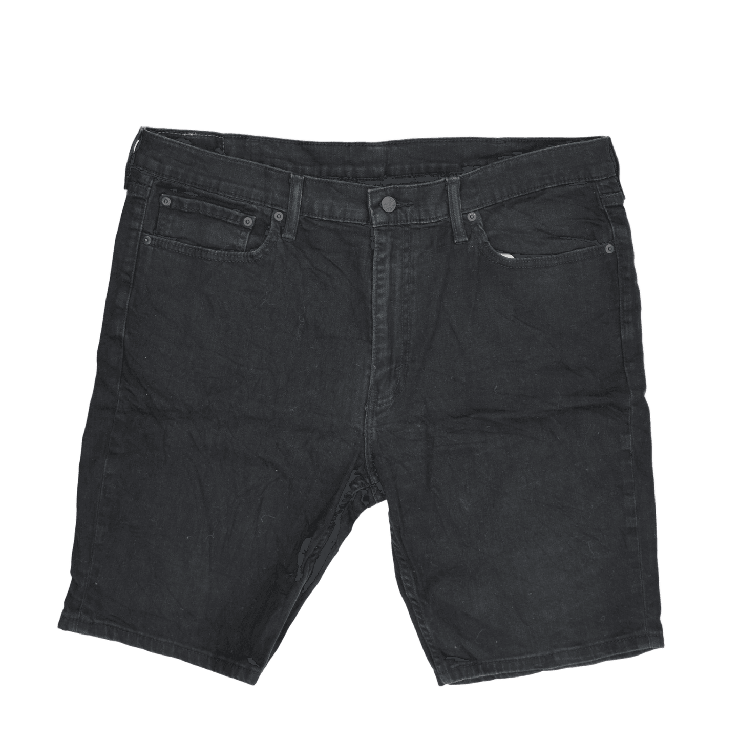 Levi's 511 Black Denim Shorts W40 Stretch Cotton Casual