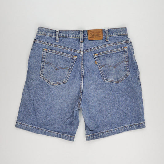 Levi's 545 Loose Fit Blue Denim Shorts W38 Vintage Cotton