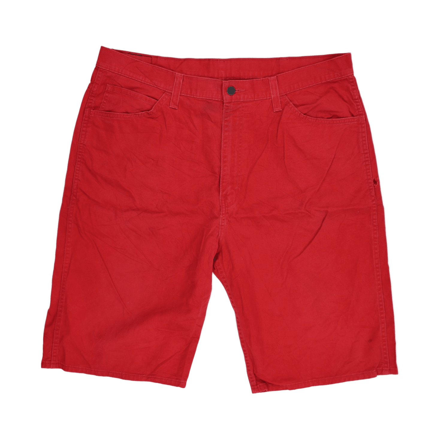Levi's 569 Loose Straight Fit Red Cotton Shorts 38W