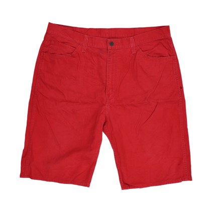 Levi's 569 Loose Straight Fit Red Cotton Shorts 38W