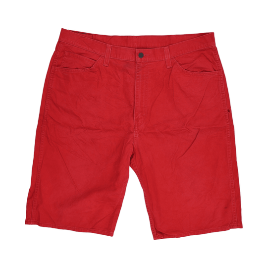 Levi's 569 Loose Straight Fit Red Cotton Shorts 38W
