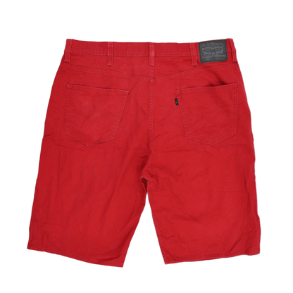 Levi's 569 Loose Straight Fit Red Cotton Shorts 38W