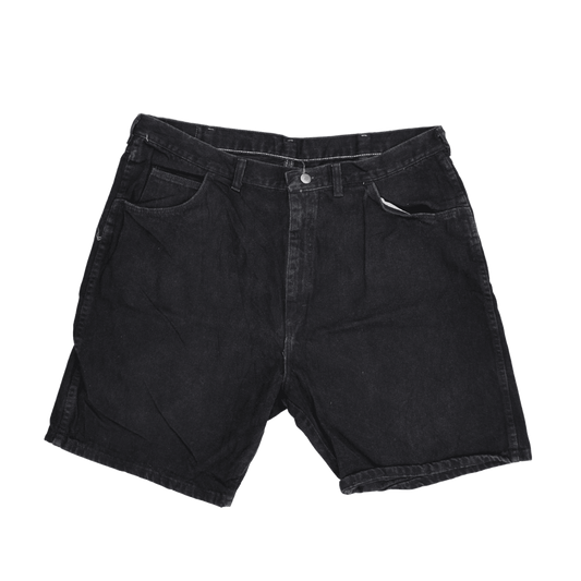 Wrangler Men's Black Denim Shorts Size 40 100% Cotton Vintage