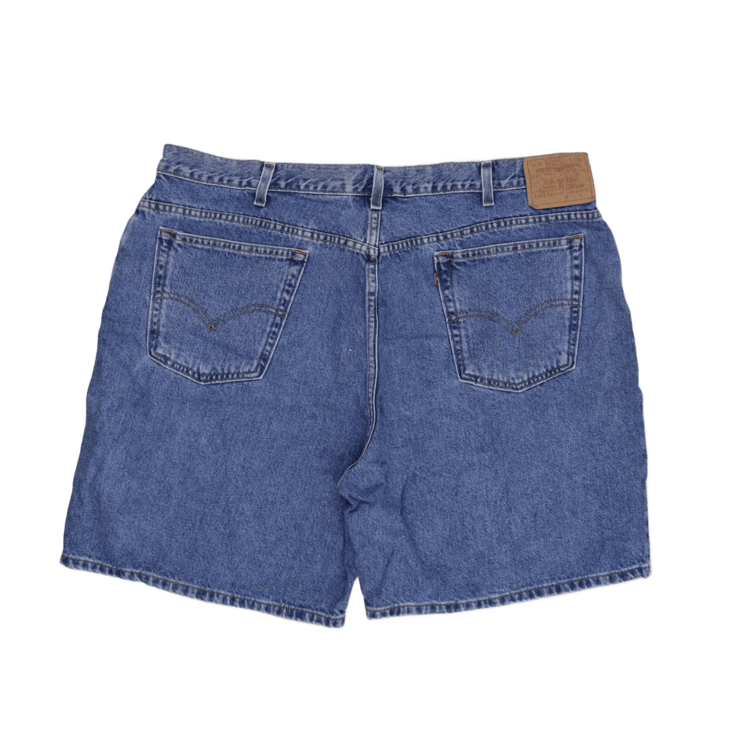 Levi's Womens Vintage High Rise Denim Shorts Blue 22W 100% Cotton