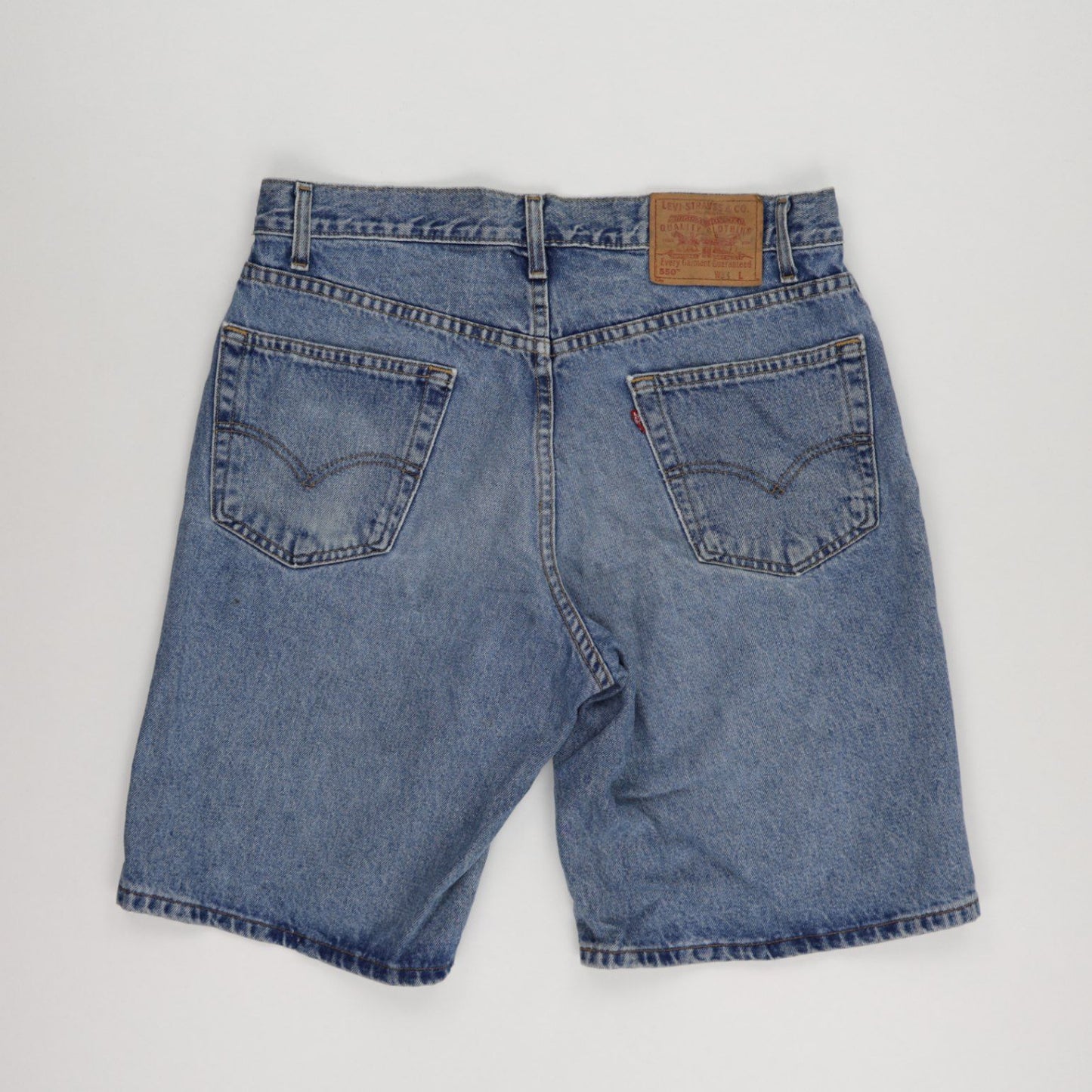 Levi's 550 Relaxed Fit Denim Shorts Blue W34 Cotton Vintage