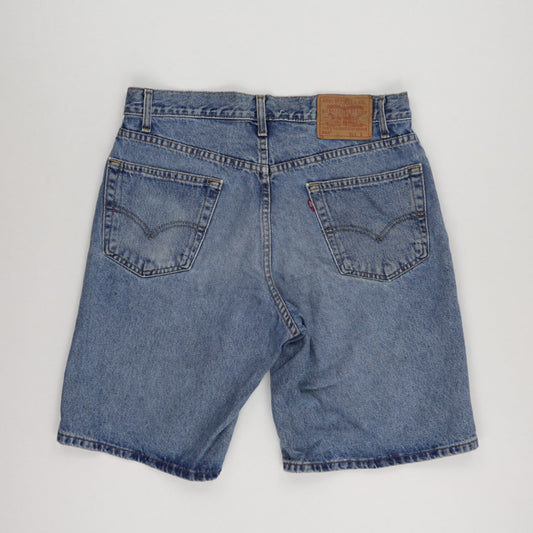 Levi's 550 Relaxed Fit Denim Shorts Blue W34 Cotton Vintage