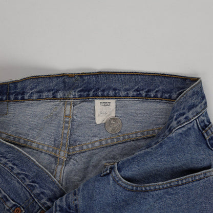 Levi's 550 Relaxed Fit Denim Shorts Blue W34 Cotton Vintage
