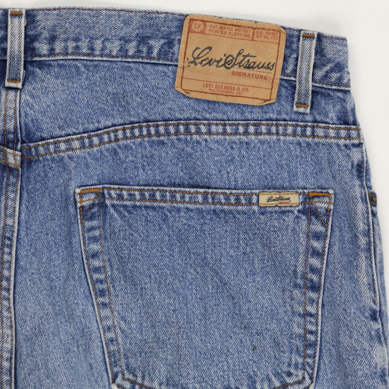 Levi's Strauss Vintage Blue Denim Shorts W40 100 Cotton Men's