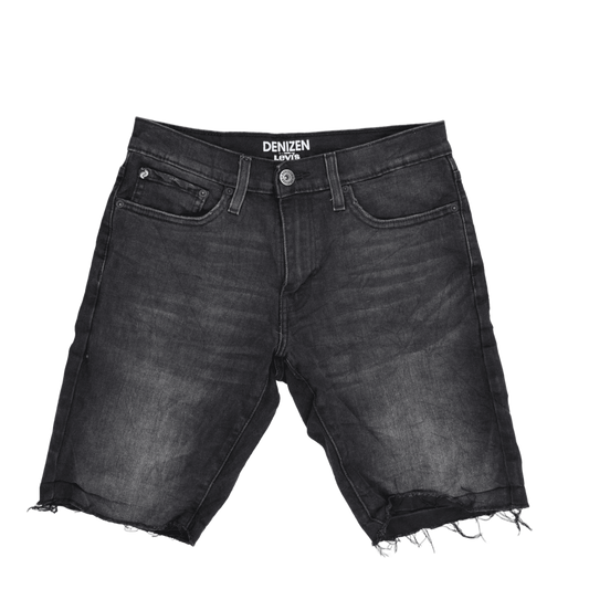 Denizen Levi's Men's Black Denim Shorts 34W 27cm Inseam 99 Cotton 1 Elastane
