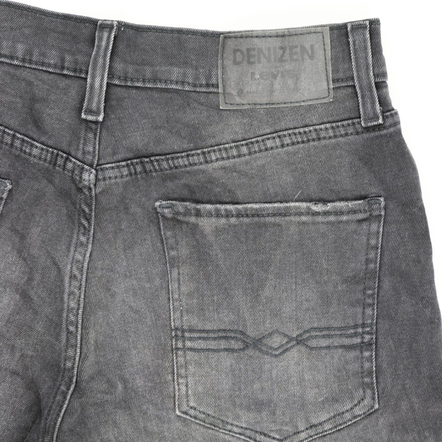 Denizen Levi's Men's Black Denim Shorts 34W 27cm Inseam 99 Cotton 1 Elastane