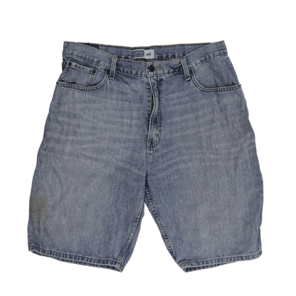 Levi Strauss Signature Blue Denim Shorts 11 Inch Inseam Large 100 Percent Cotton