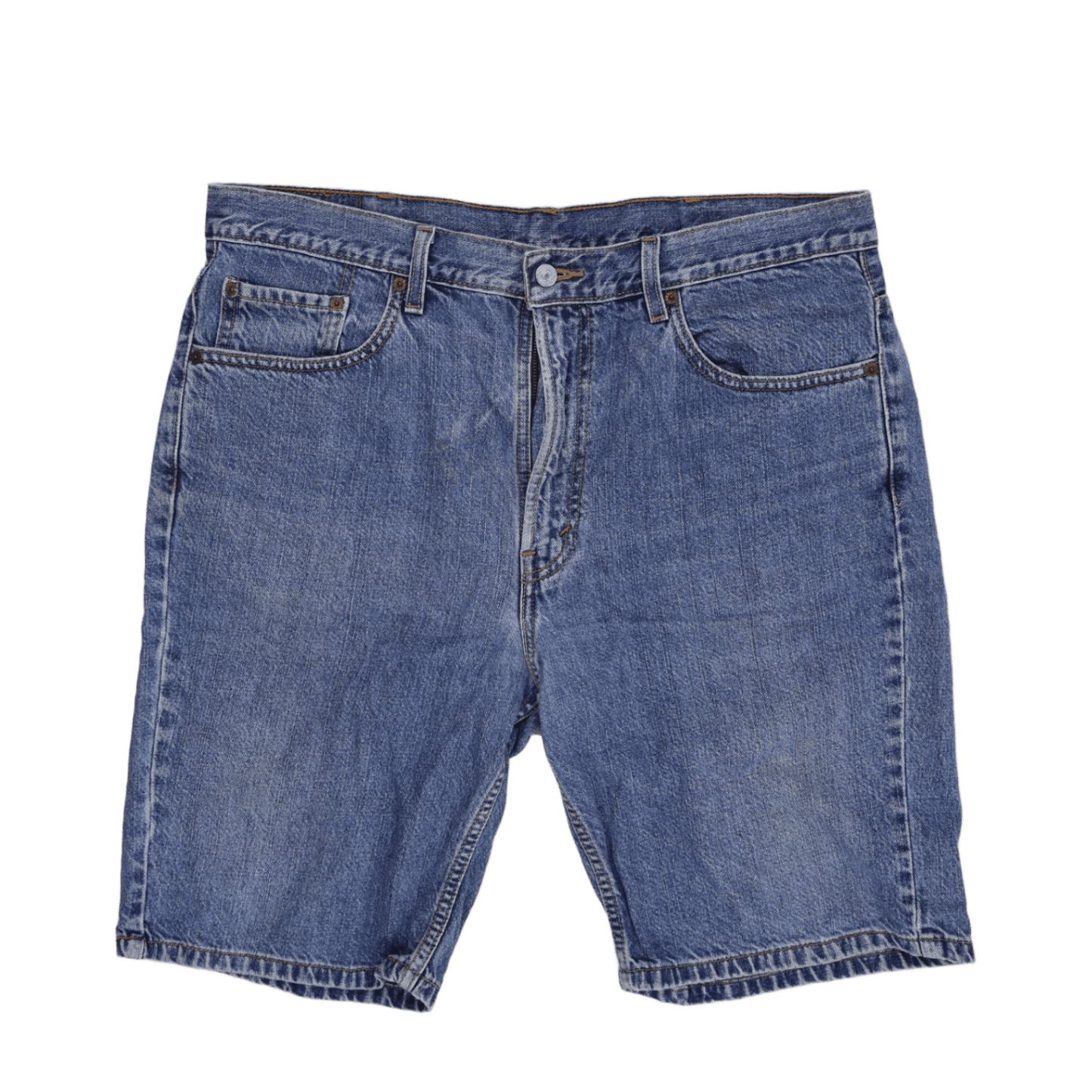 Levi's 505 Regular Fit Blue Denim Shorts W38 Cotton Vintage