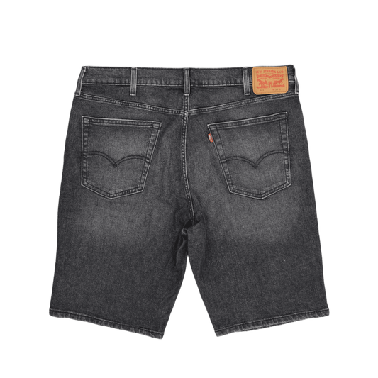 Levi's 541 Athletic Fit Black Denim Shorts W38 Cotton Blend