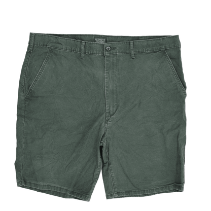 Levi's Chino Shorts Dark Green 34 Inseam 100 Percent Cotton Men's Casual Wear