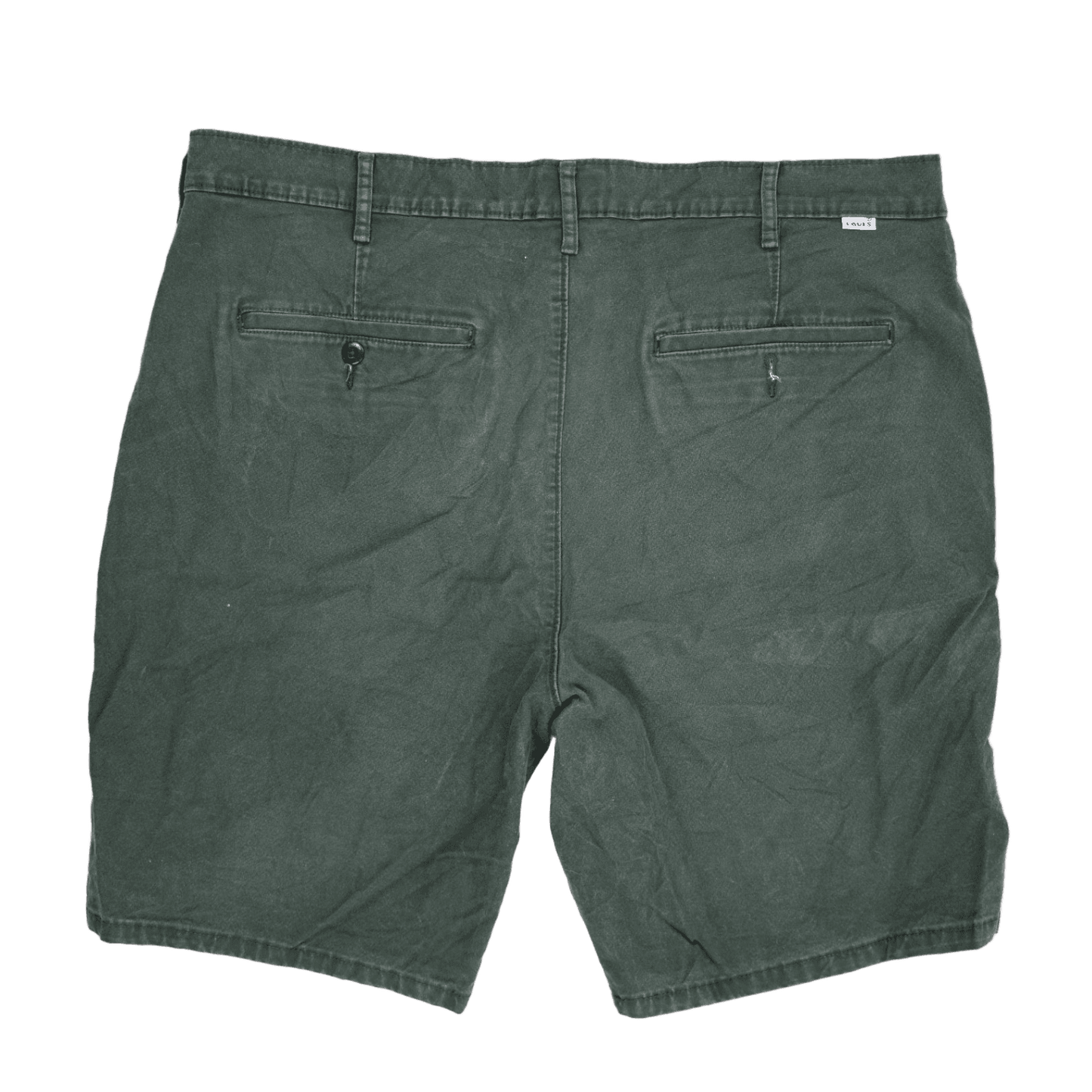 Levi's Chino Shorts Dark Green 34 Inseam 100 Percent Cotton Men's Casual Wear