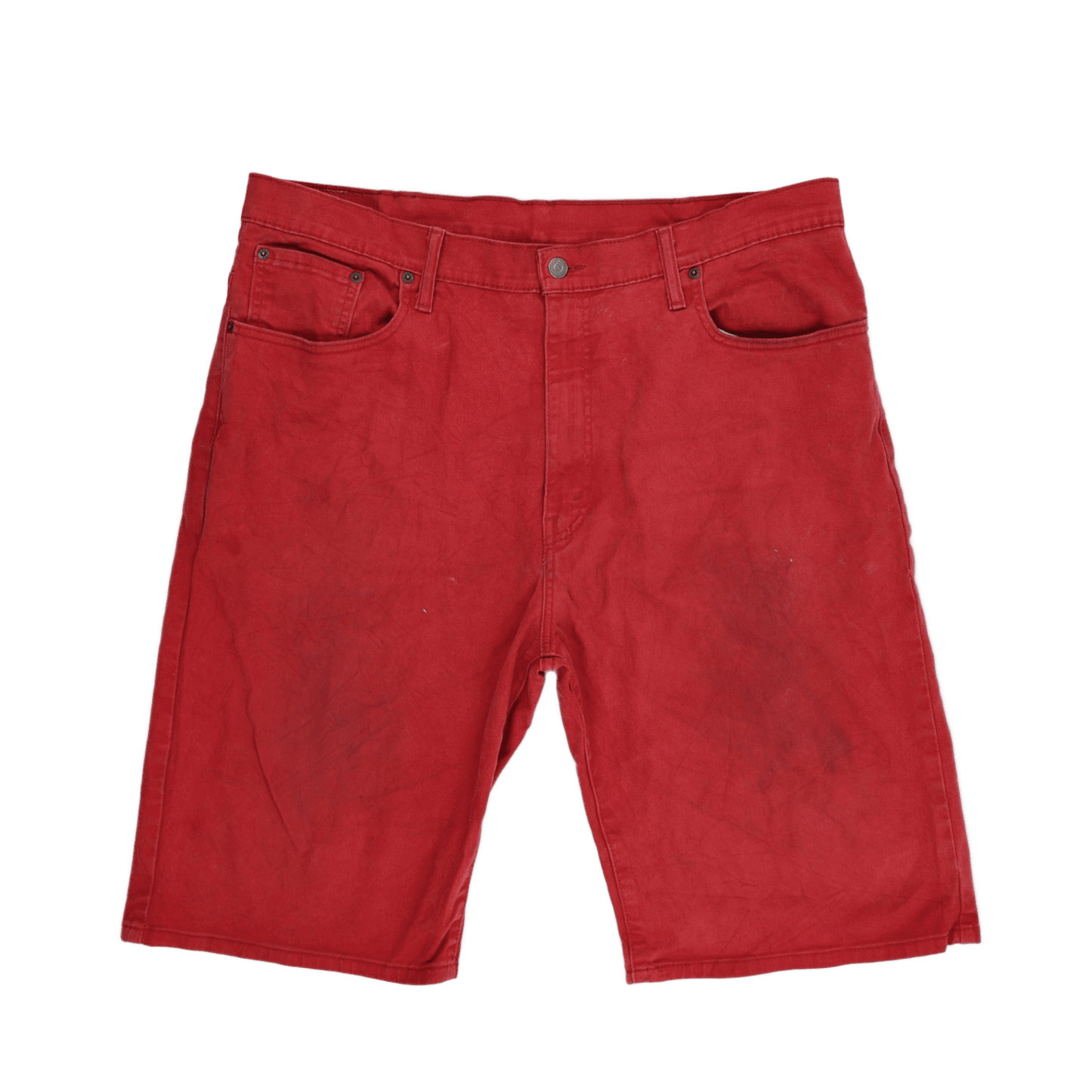 Levi's 569 Red Cotton Straight Fit Men's Shorts W38
