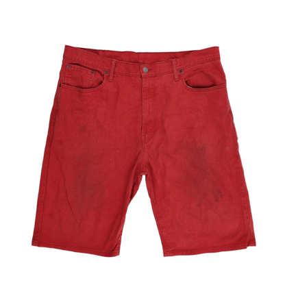 Levi's 569 Red Cotton Straight Fit Men's Shorts W38