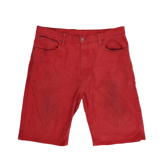 Levi's 569 Red Cotton Straight Fit Men's Shorts W38
