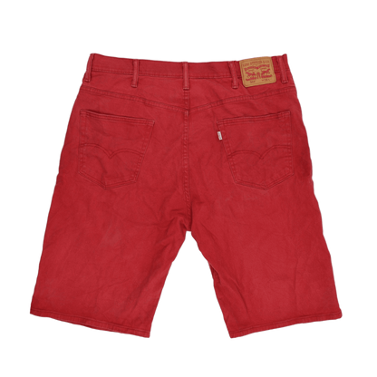 Levi's 569 Red Cotton Straight Fit Men's Shorts W38
