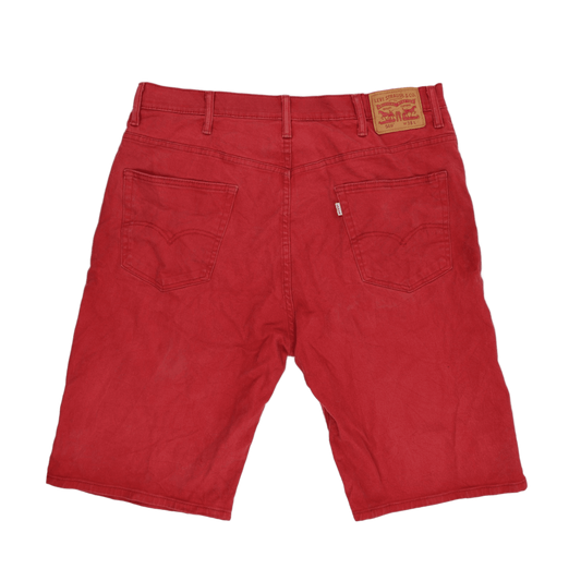 Levi's 569 Red Cotton Straight Fit Men's Shorts W38
