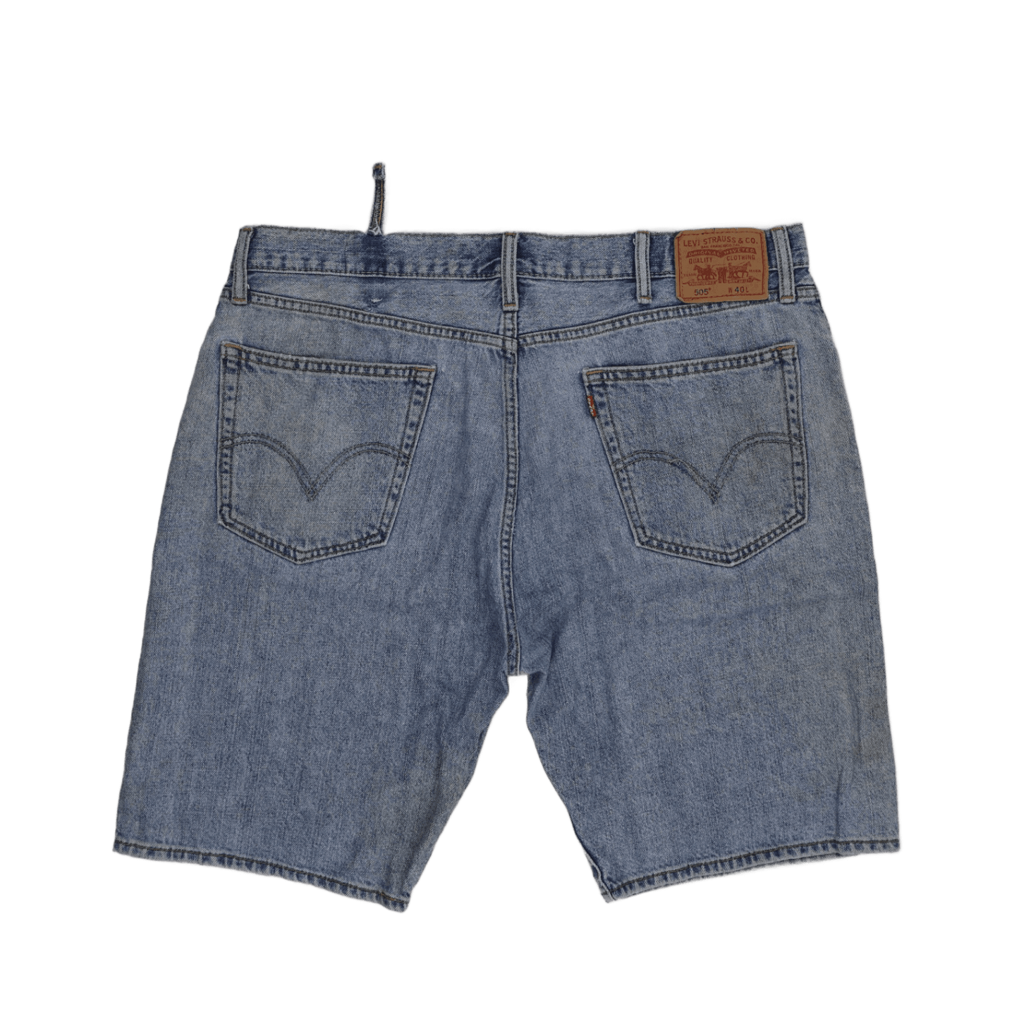 Levi's 505 Vintage Light Blue Denim Shorts W40 Cotton
