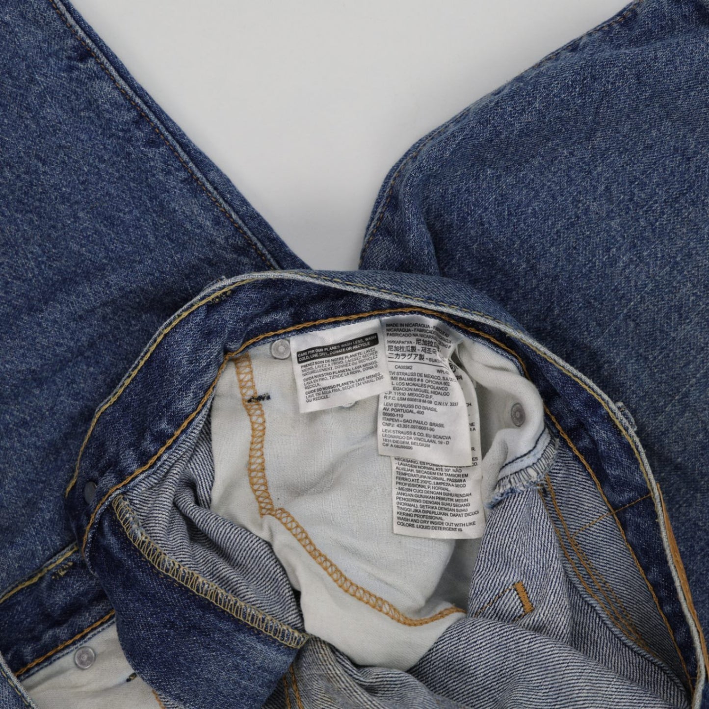 Levi's 505 Vintage Denim Shorts Blue W38 Cotton
