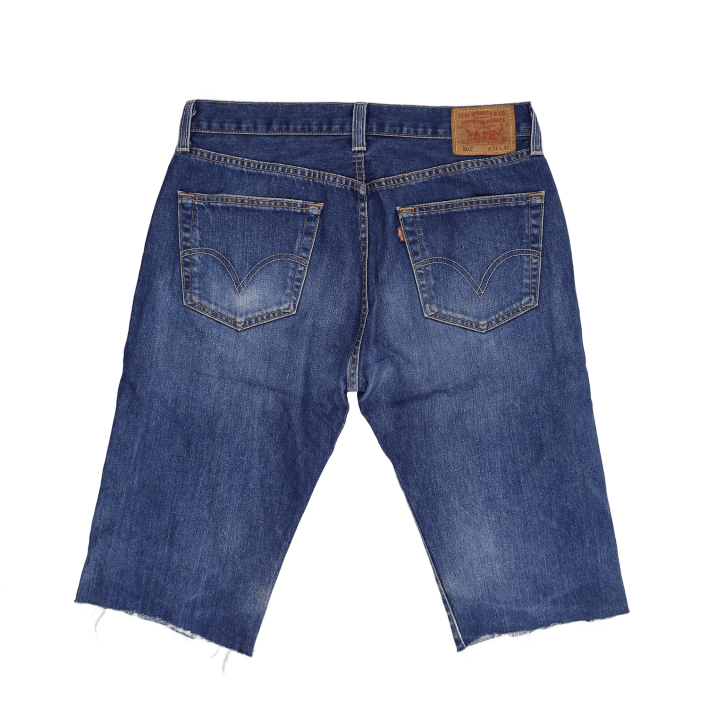 Levi's 501 Vintage Blue Denim Cut-Off Shorts 33W x 32L 100% Cotton