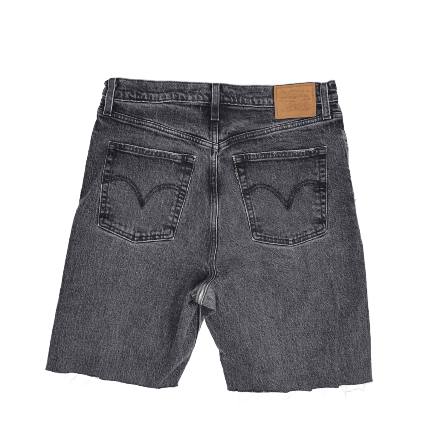 Levi's Black Denim Shorts 32W 100 Cotton Waterless Cutoff