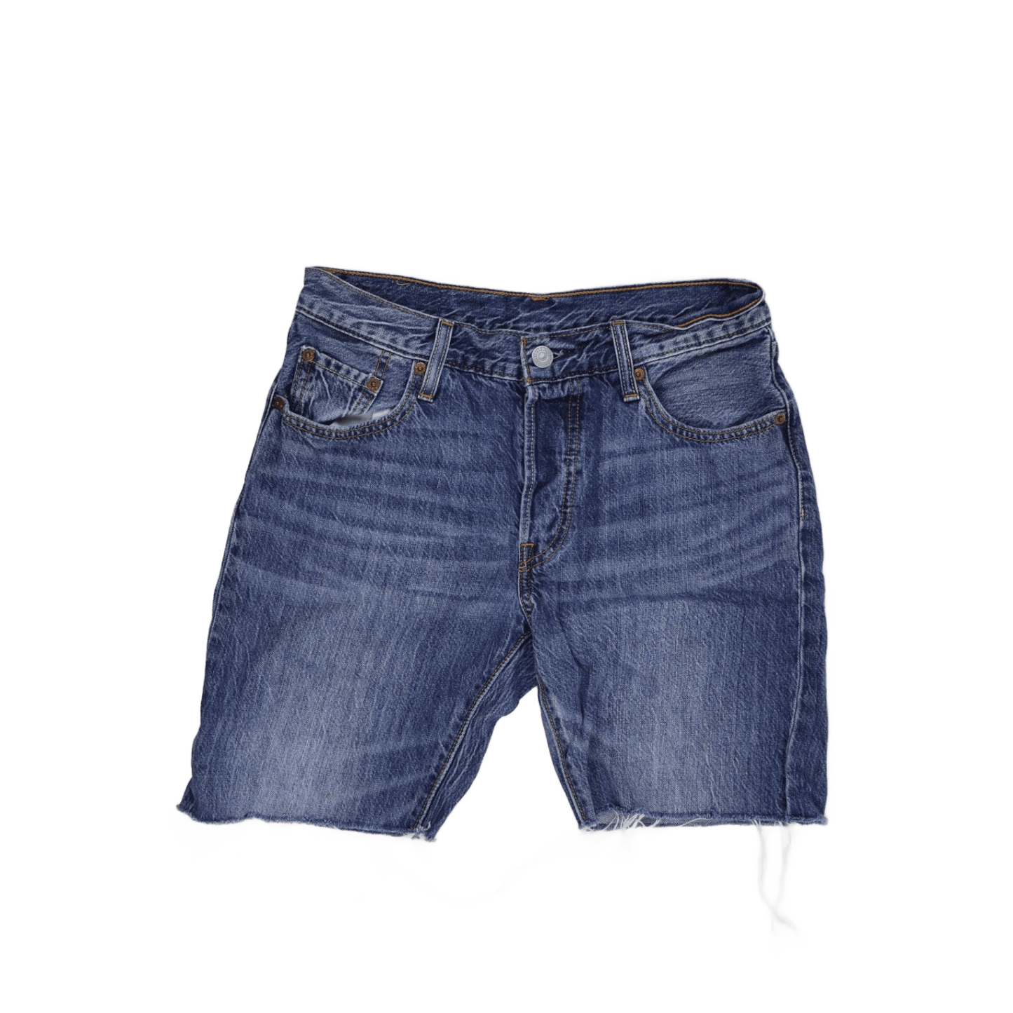 Levi's 501 Vintage Blue Denim Cut Off Shorts W32 L32 Cotton