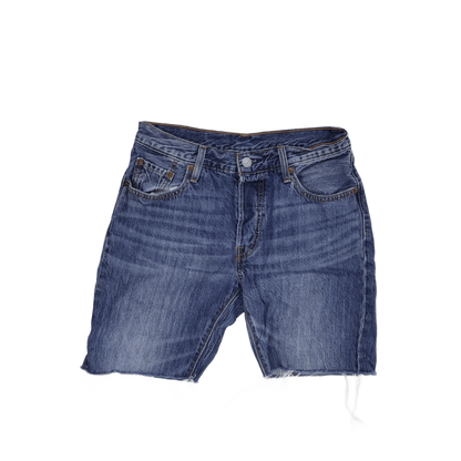 Levi's 501 Vintage Blue Denim Cut Off Shorts W32 L32 Cotton