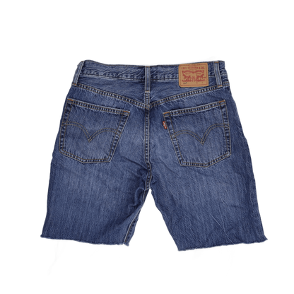 Levi's 501 Vintage Blue Denim Cut Off Shorts W32 L32 Cotton