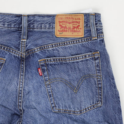 Levi's 501 Vintage Blue Denim Cut Off Shorts W32 L32 Cotton