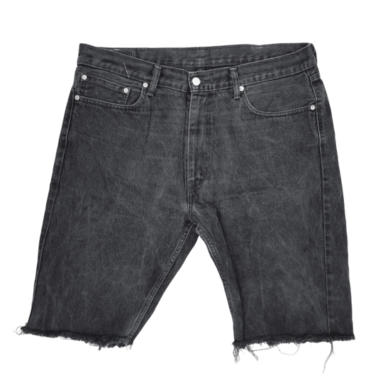 Levi's 505 Vintage Black Denim Cut-Off Shorts W38 L32