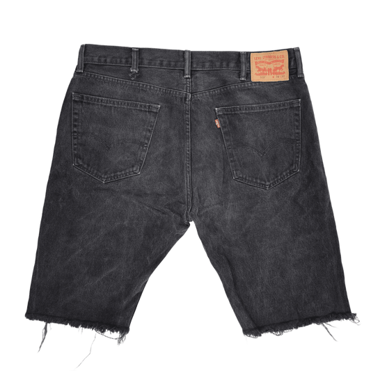 Levi's 505 Vintage Black Denim Cut-Off Shorts W38 L32