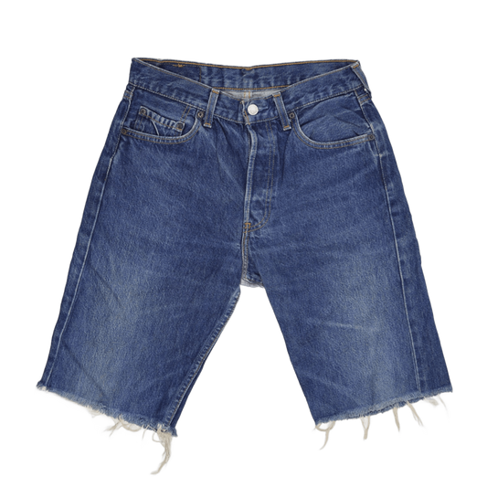 Levi's 501 Vintage Denim Cut Off Shorts Blue W30 L34 Cotton