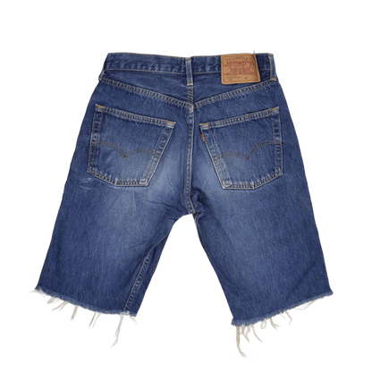 Levi's 501 Vintage Denim Cut Off Shorts Blue W30 L34 Cotton
