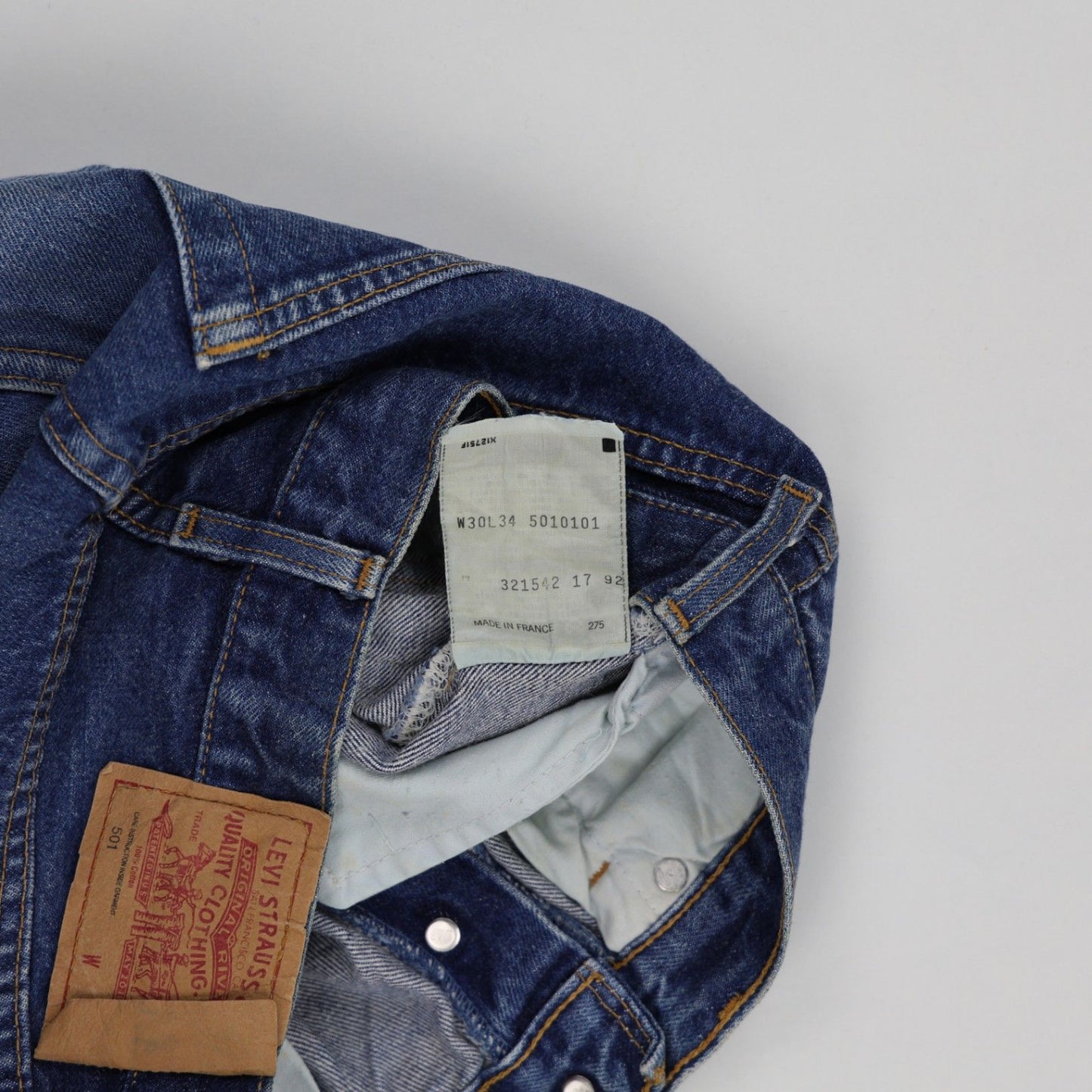 Levi's 501 Vintage Denim Cut Off Shorts Blue W30 L34 Cotton