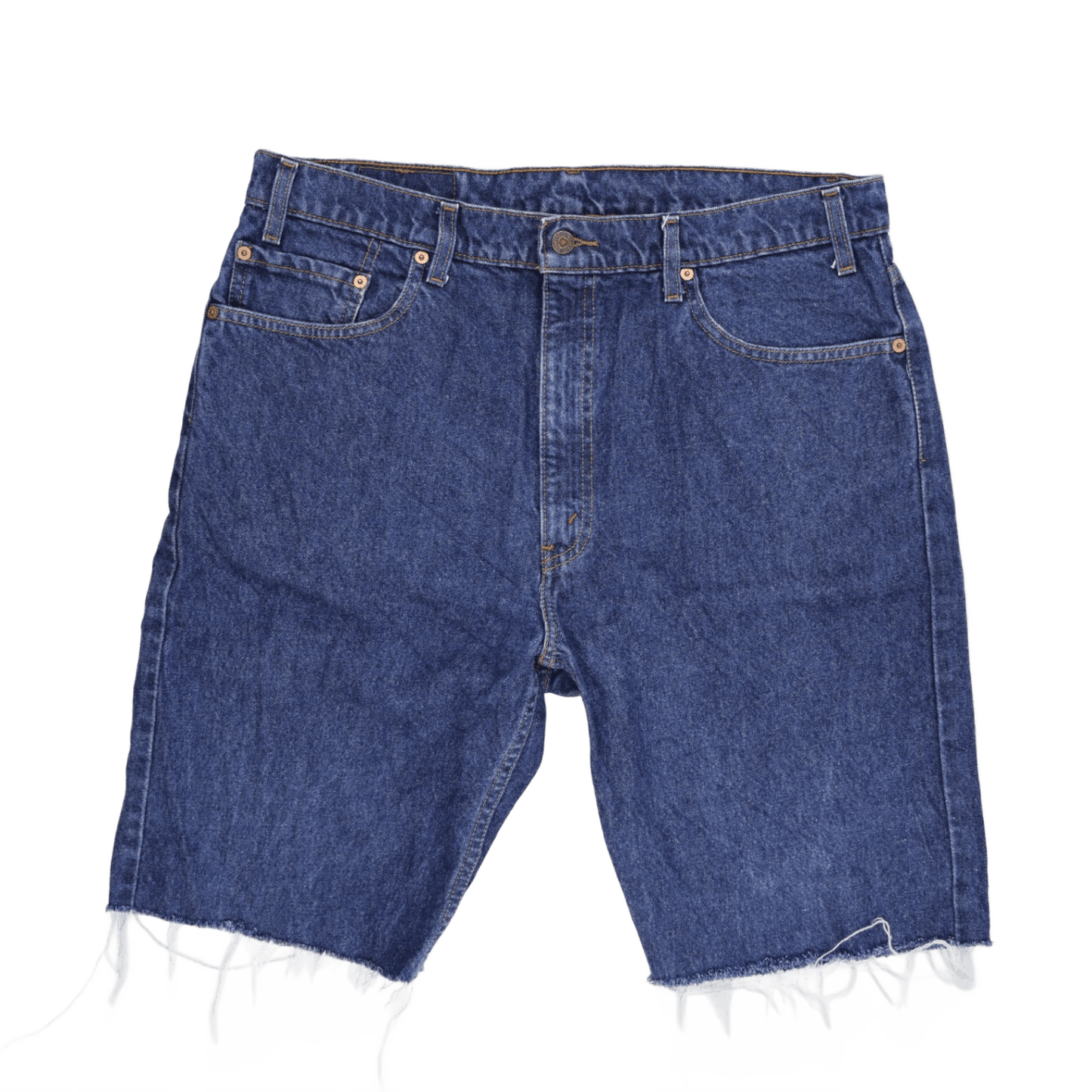 Levi's 505 Regular Fit Denim Shorts Blue W38 L30 Cotton Vintage
