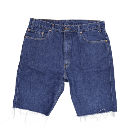 Levi's 505 Regular Fit Denim Shorts Blue W38 L30 Cotton Vintage