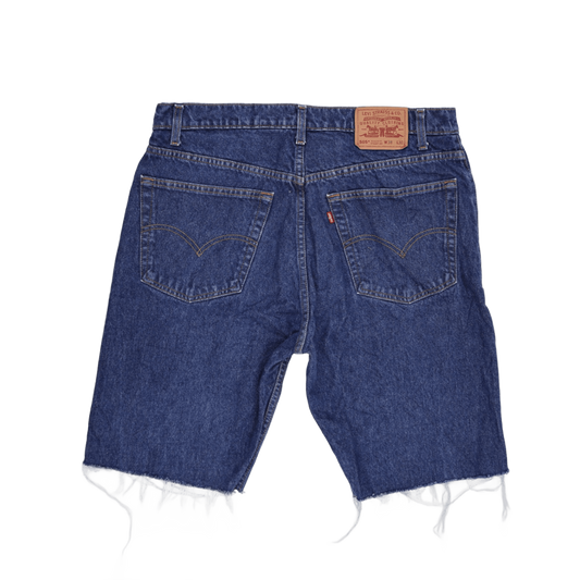 Levi's 505 Regular Fit Denim Shorts Blue W38 L30 Cotton Vintage