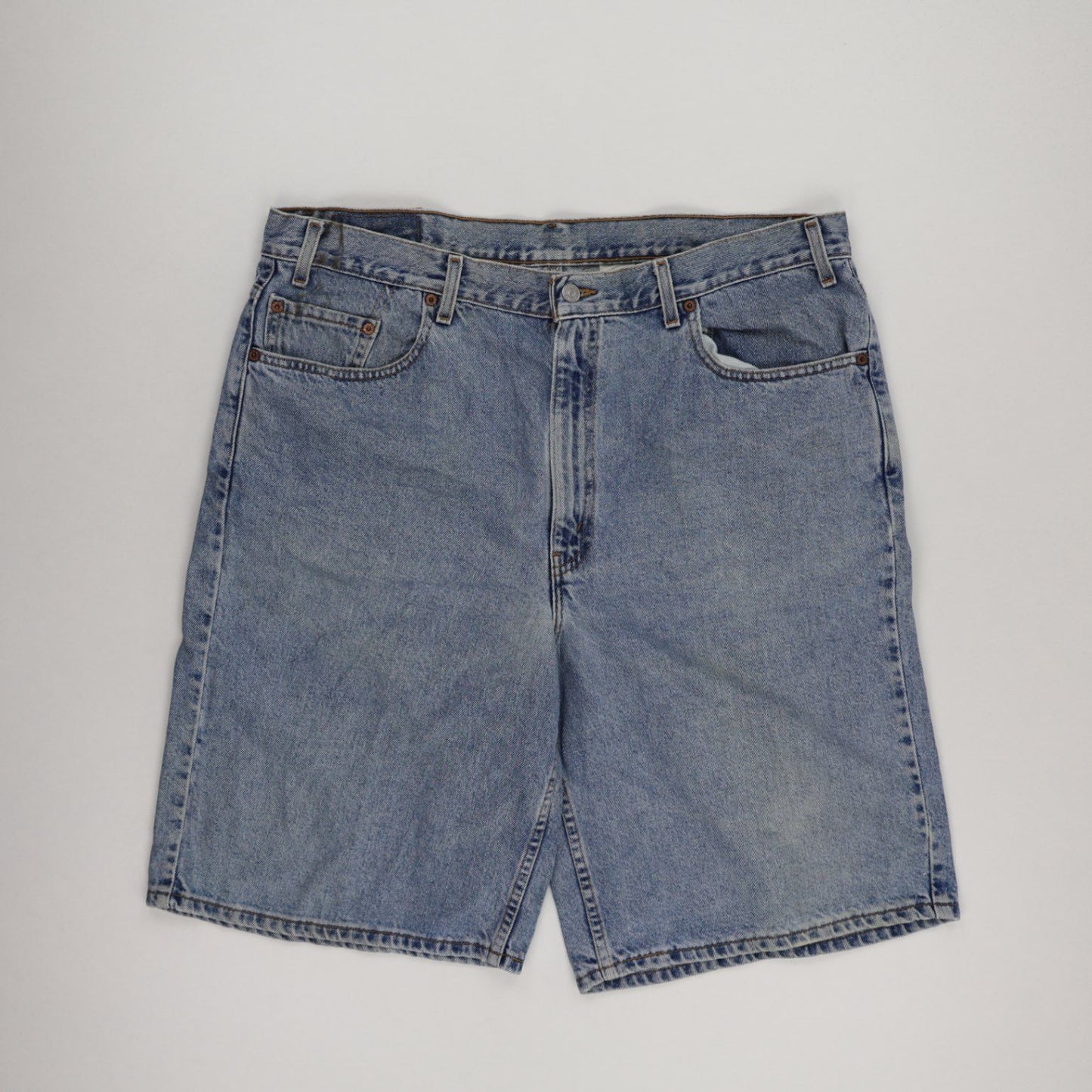 Levi's 550 Relaxed Fit Vintage Denim Shorts Light Blue W40 Cotton