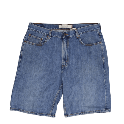 Levi's Loose Straight Fit Denim Shorts Blue 36W 100 Cotton Used Good