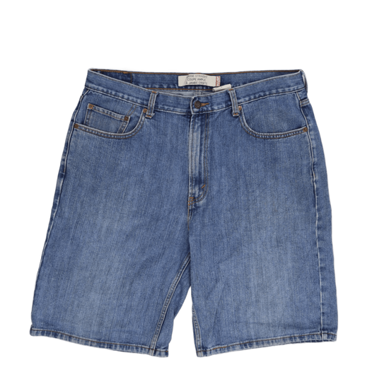 Levi's Loose Straight Fit Denim Shorts Blue 36W 100 Cotton Used Good
