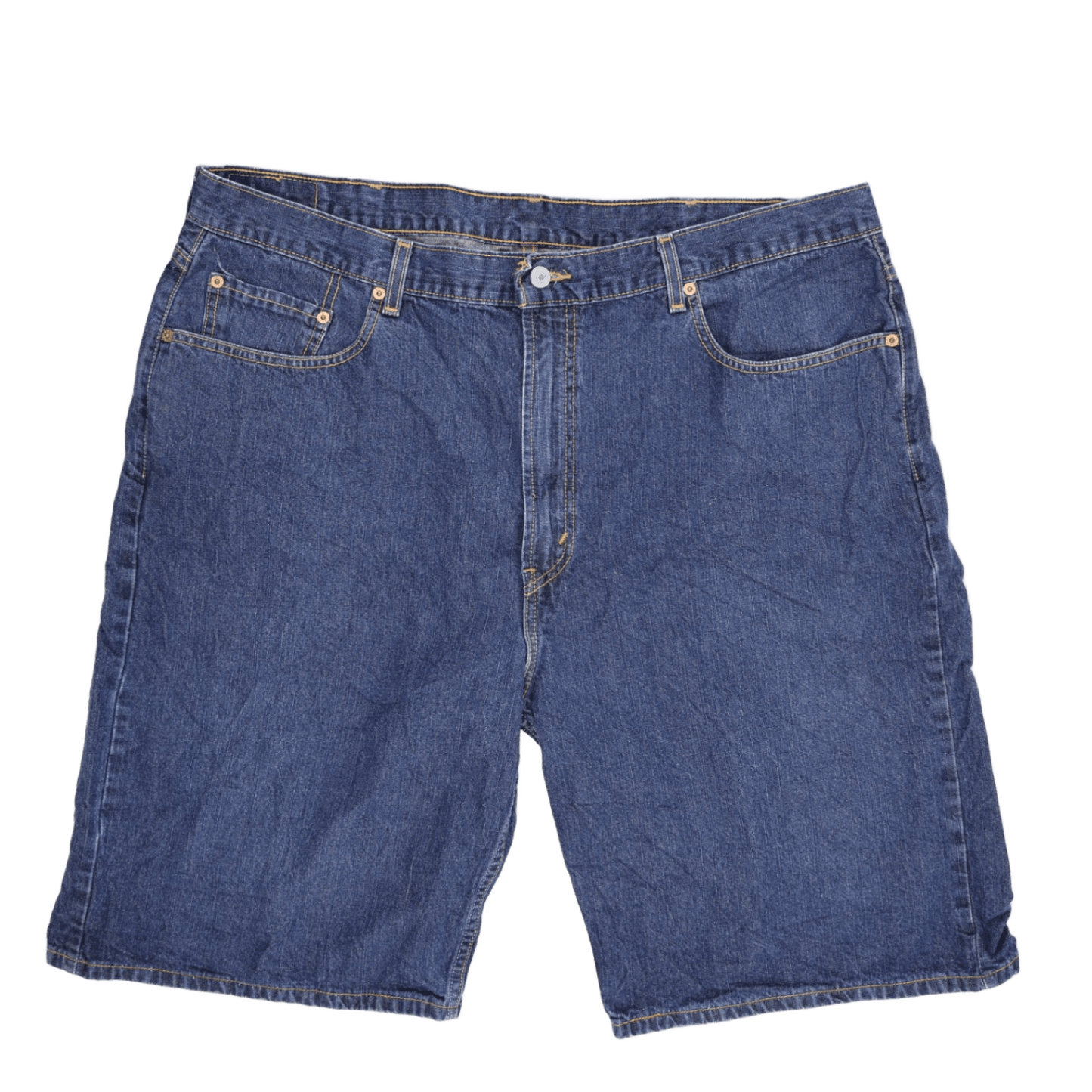 Levi's 569 Loose Straight Fit Denim Shorts Blue W42 100 Percent Cotton Vintage