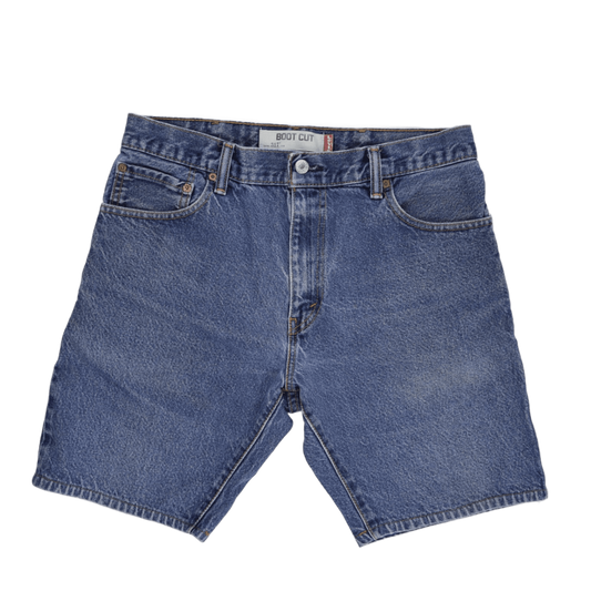 Levi's 517 Boot Cut Vintage Denim Shorts Blue Size 31 Cotton Denim