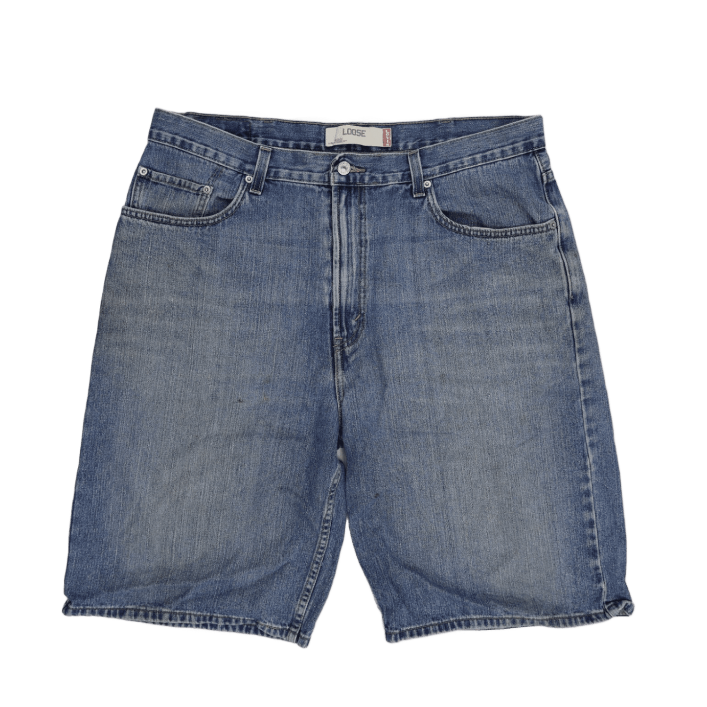 Levi's 569 Loose Fit Vintage Blue Denim Shorts W38 100% Cotton