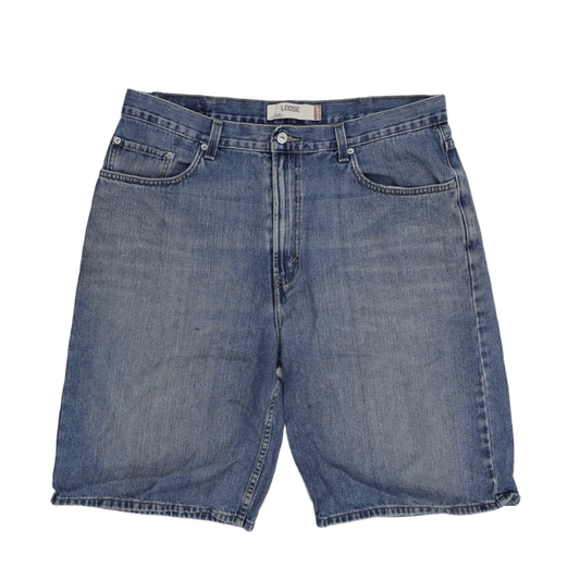 Levi's 569 Loose Fit Vintage Blue Denim Shorts W38 100% Cotton